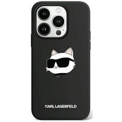 Karl Lagerfeld KLHMP15LSCHPPLK iPhone 15 Pro 6.1" czarny|black hardcase Silicone Choupette Head MagSafe цена и информация | Чехлы для телефонов | pigu.lt