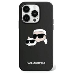 Karl Lagerfeld KLHMP15LSKCHPPLK iPhone 15 Pro 6.1" czarny|black hardcase Silicone Karl & Choupette MagSafe цена и информация | Чехлы для телефонов | pigu.lt