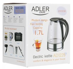 Товар с повреждённой упаковкой. Электрический чайник Adler AD 1225 цена и информация | Мелкая бытовая техника с поврежденной упаковкой | pigu.lt