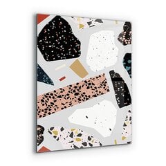 Apsauga nuo purslų stiklo plokštė Terrazzo Terrazzo granitas, 60x80 cm, įvairių spalvų цена и информация | Комплектующие для кухонной мебели | pigu.lt