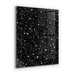 Apsauga nuo purslų stiklo plokštė Juodojo marmuro terasa Terazzo, 60x80 cm, įvairių spalvų цена и информация | Комплектующие для кухонной мебели | pigu.lt