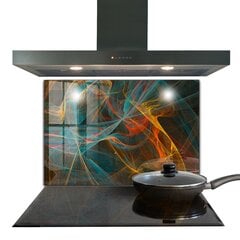 Apsauga nuo purslų stiklo plokštė Modernus modelis, 80x60 cm, įvairių spalvų цена и информация | Комплектующие для кухонной мебели | pigu.lt