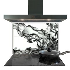 Apsauga nuo purslų stiklo plokštė Dūmų abstrakcijos juostelės, 80x60 cm, įvairių spalvų kaina ir informacija | Virtuvės baldų priedai | pigu.lt