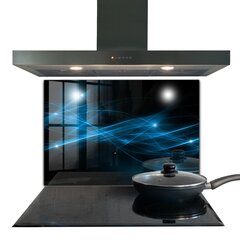 Apsauga nuo purslų stiklo plokštė Ryšio energijos schema, 80x60 cm, įvairių spalvų цена и информация | Комплектующие для кухонной мебели | pigu.lt