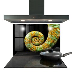 Apsauga nuo purslų stiklo plokštė Chameleono uodegos gamta, 80x60 cm, įvairių spalvų цена и информация | Комплектующие для кухонной мебели | pigu.lt