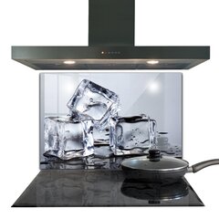 Apsauga nuo purslų stiklo plokštė Ledo kubelių gaiva, 80x60 cm, įvairių spalvų kaina ir informacija | Virtuvės baldų priedai | pigu.lt