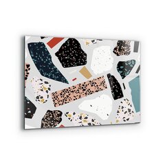 Apsauga nuo purslų stiklo plokštė Terrazzo Terrazzo granitas, 80x60 cm, įvairių spalvų kaina ir informacija | Virtuvės baldų priedai | pigu.lt