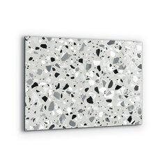 Apsauga nuo purslų stiklo plokštė Terrazzo Terrazzo tekstūra, 80x60 cm, įvairių spalvų цена и информация | Комплектующие для кухонной мебели | pigu.lt