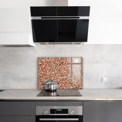 Apsauga nuo purslų stiklo plokštė Teraco akmens konstrukcija, 80x60 cm, įvairių spalvų цена и информация | Комплектующие для кухонной мебели | pigu.lt