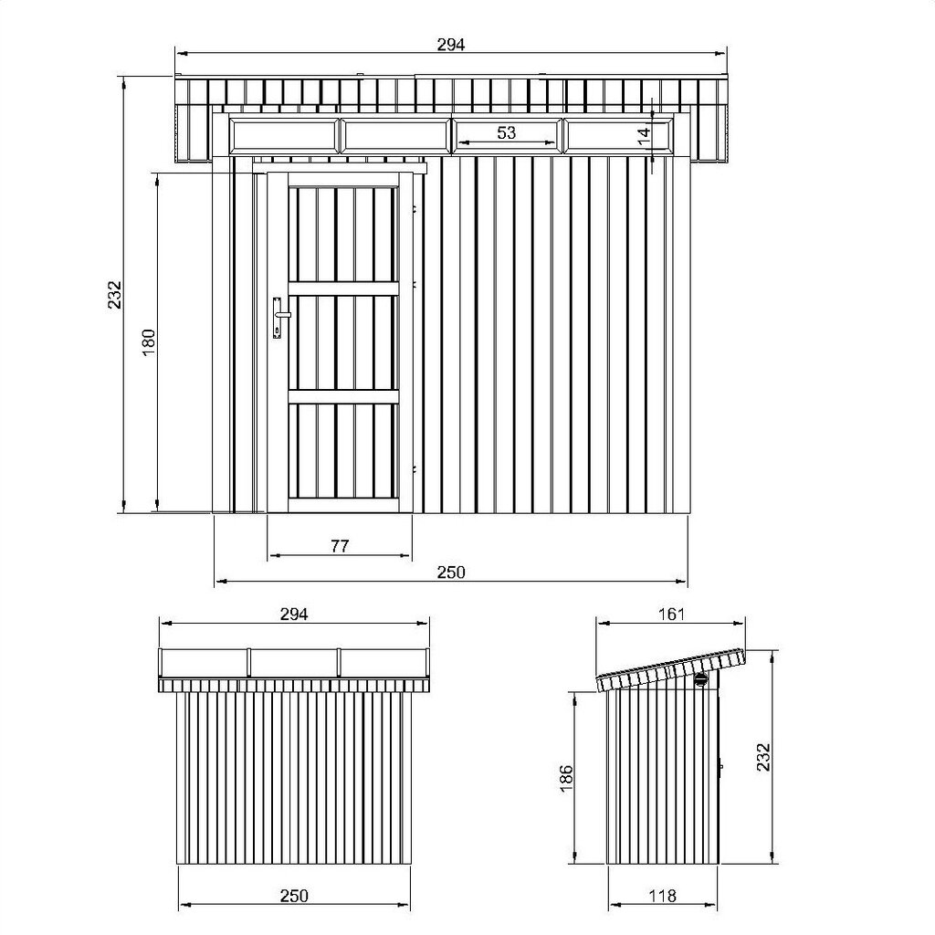 Namelis LP® SmartSide® M901B, 118 x 250 cm, smėlio spalvos kaina ir informacija | Sodo nameliai, malkinės, pastogės | pigu.lt