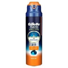 Гель для бритья Gillette Fusion Proglide Sensitive Active Sport 2in1 170 мл цена и информация | Косметика и средства для бритья | pigu.lt