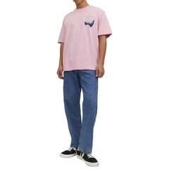 Marškinėliai vyrams Jack & Jones 12230007, rožiniai цена и информация | Мужские футболки | pigu.lt