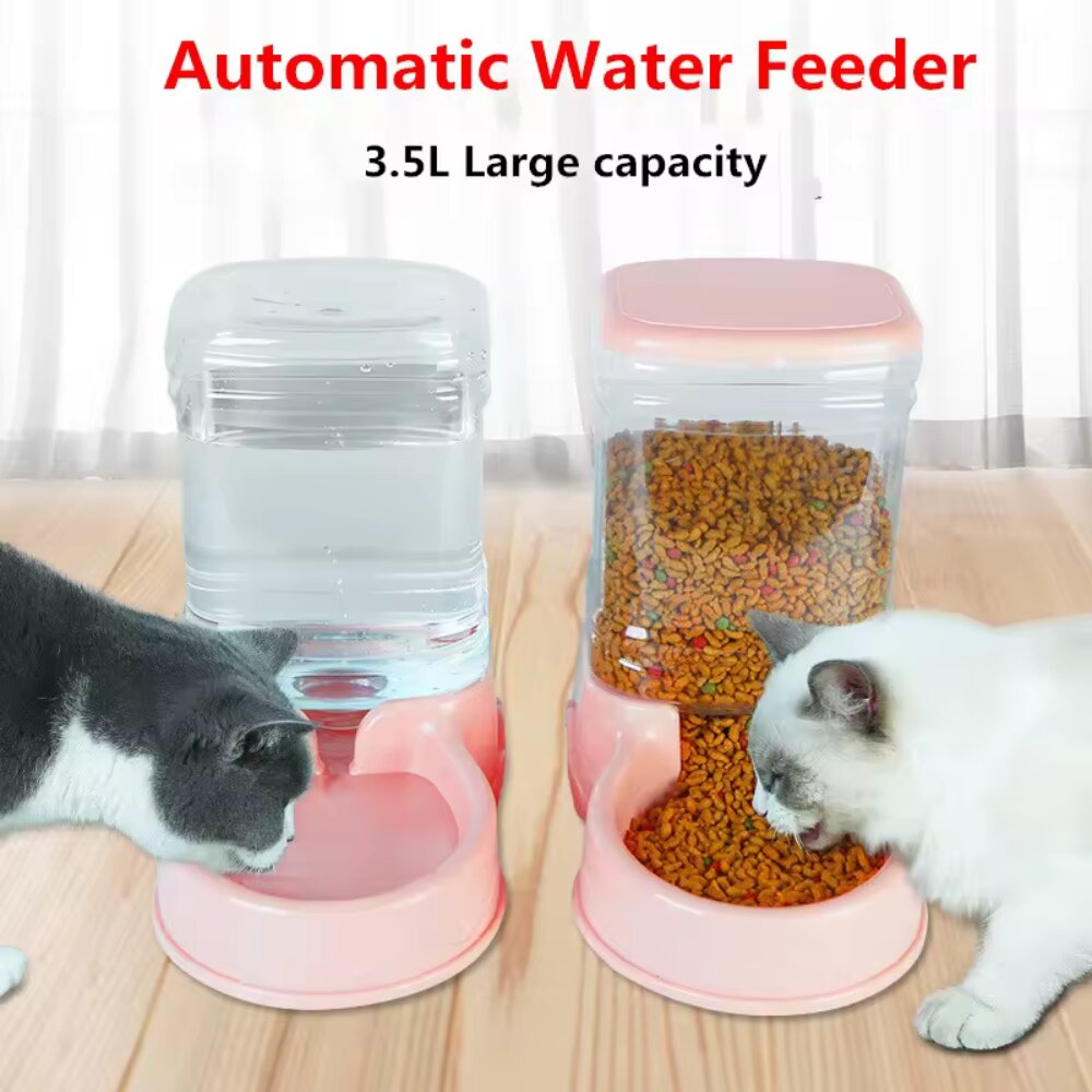 Automatinis maisto dozatorius katėms ir šunims, 3.8l, pilkas kaina ir informacija | Dubenėliai, dėžės maistui | pigu.lt