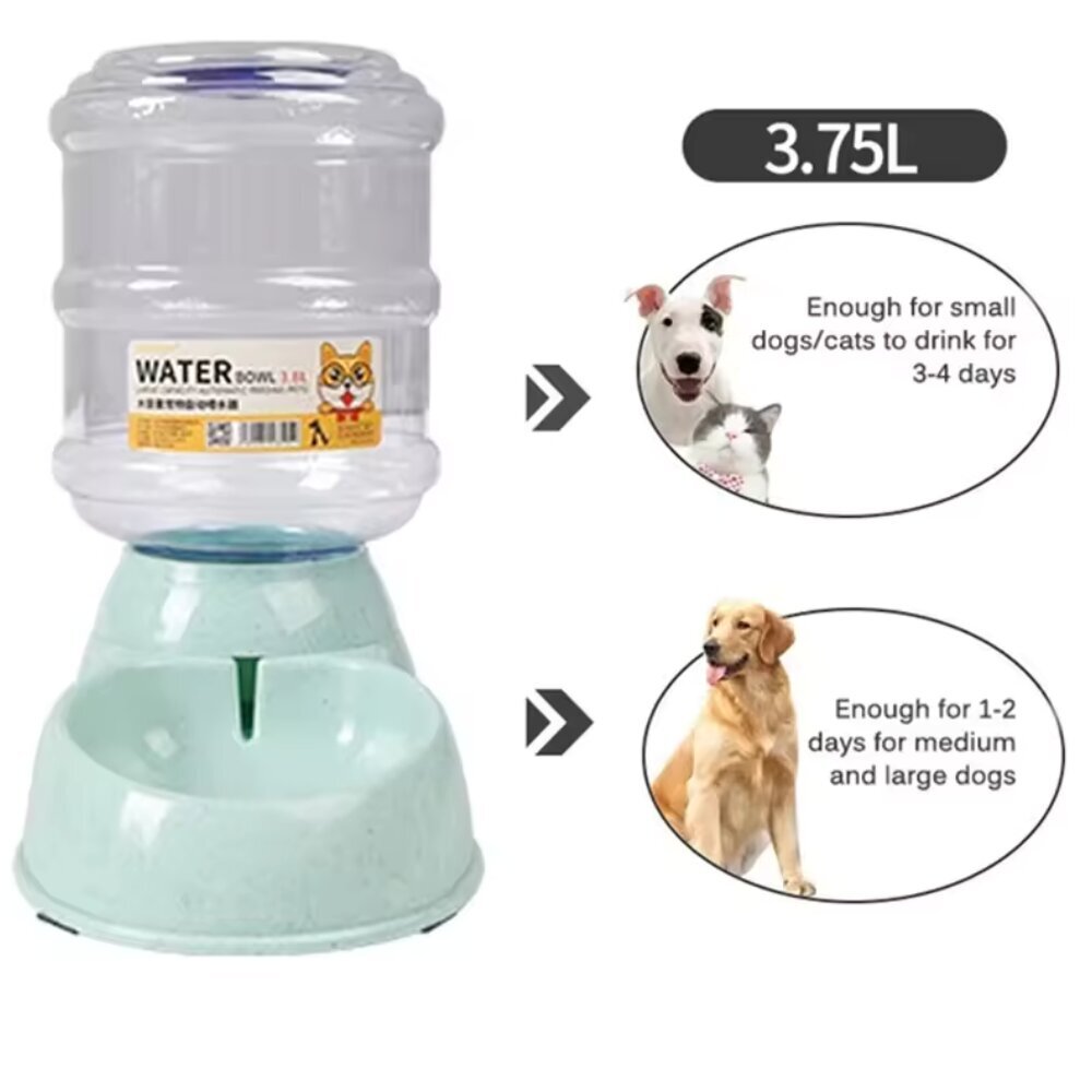 Automatinis vandens dozatorius katėms ir šunims, 3.8l, rožinis цена и информация | Dubenėliai, dėžės maistui | pigu.lt