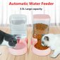 Automatinis vandens dozatorius katėms ir šunims, 3.8l, rožinis kaina ir informacija | Dubenėliai, dėžės maistui | pigu.lt