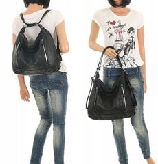 Сумочка-рюкзак женский Filrow, черный цена и информация | Женские сумки | pigu.lt
