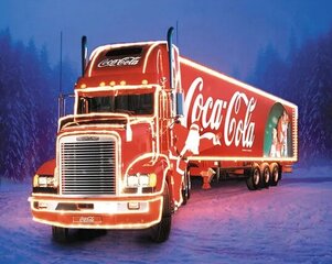 Deimantinė mozaika Coca-Cola sunkvežimis, 40x30 cm kaina ir informacija | Deimantinės mozaikos | pigu.lt