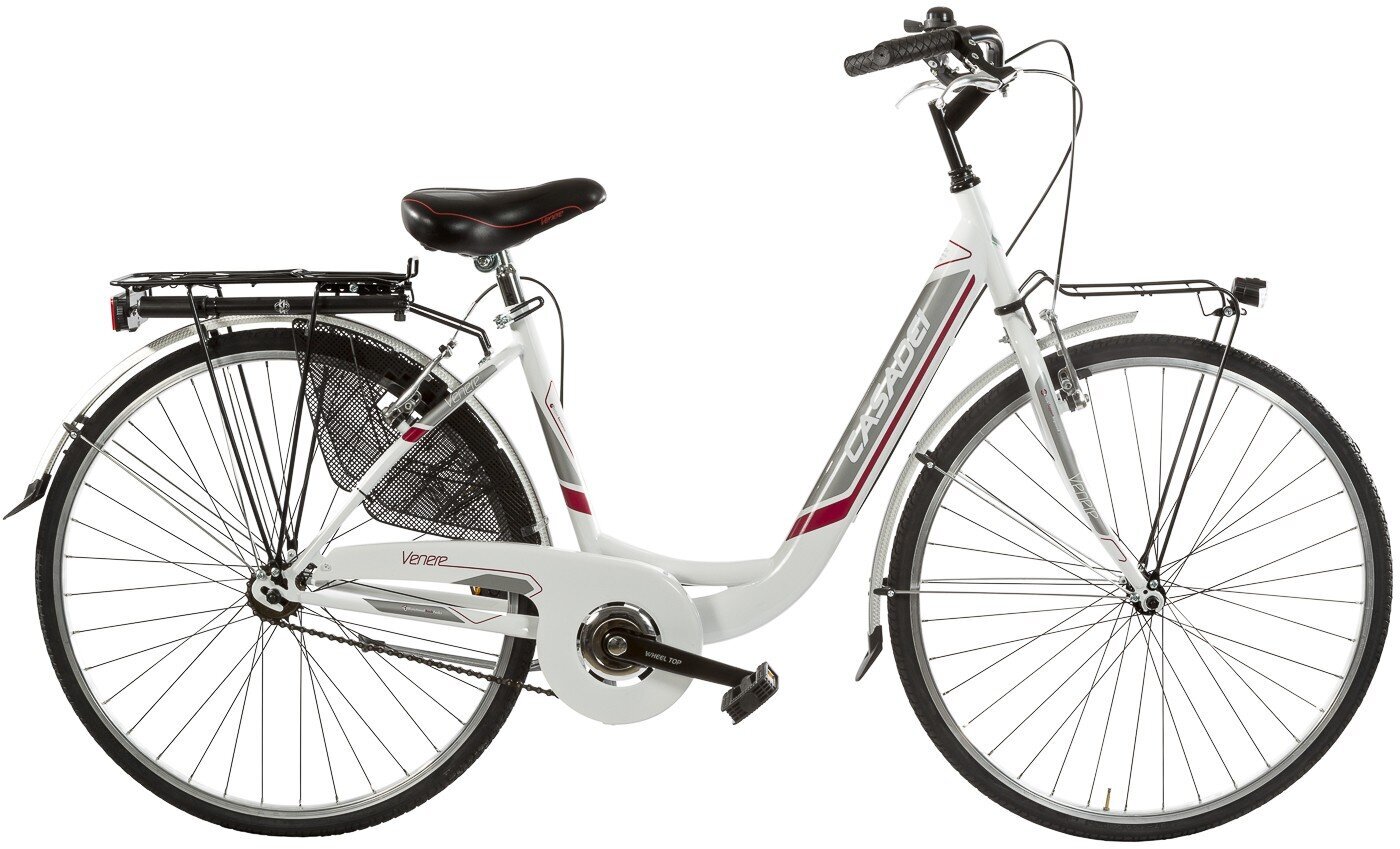 Miesto dviratis Venere City, 26", baltas цена и информация | Dviračiai | pigu.lt