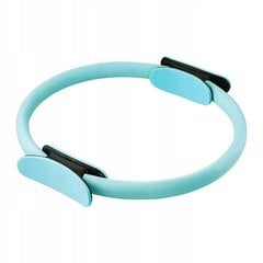 Pilateso žiedas, 14 x 5 cm, mėlynas цена и информация | Фитнес-резинки, гимнастические кольца | pigu.lt