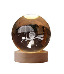 Хрустальный шар ночник, Electronics LV-2141, 1 шт цена и информация | Праздничные декорации | pigu.lt