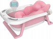 Sulankstoma kūdikio vonelė su termometru Axel, rožinė цена и информация | Maudynių priemonės | pigu.lt
