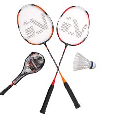 Badmintomo rinkinys SportVida, 2 vnt, raudonas/orandžinis kaina ir informacija | Badmintonas | pigu.lt