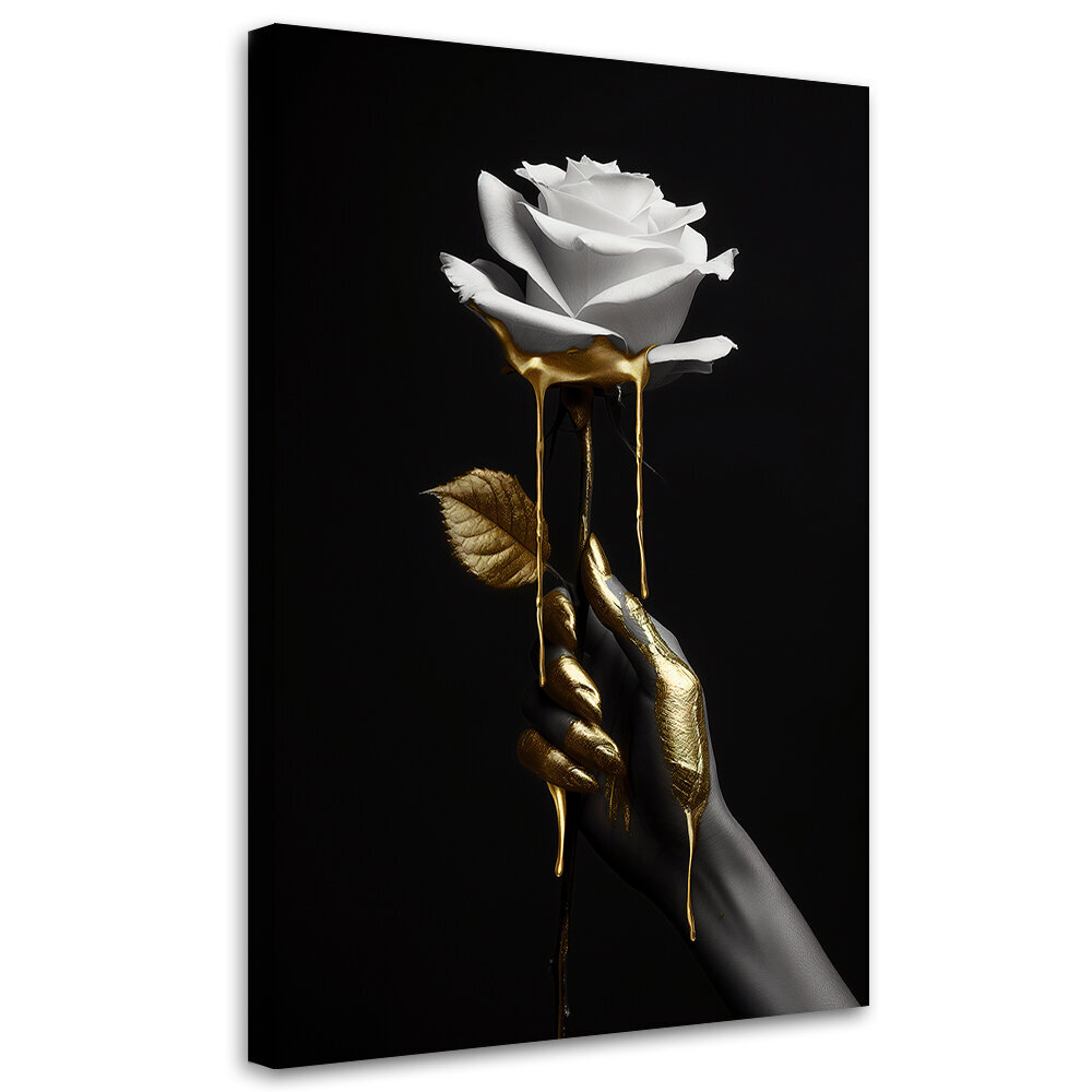 Paveikslas Auksinė rožė kaina ir informacija | Reprodukcijos, paveikslai | pigu.lt