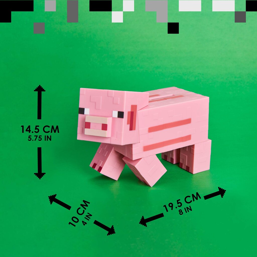 Minecraft Pig Money Bank kaina ir informacija | Žaidėjų atributika | pigu.lt