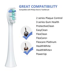 Насадки для электрических зубных щеток Philips Sonicare Redtron, 16 шт. белый цена и информация | Насадки для электрических зубных щеток | pigu.lt