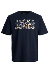 Marškinėliai vyrams Jack & Jones 12250683NAVYBLAZER, mėlyni kaina ir informacija | Vyriški marškinėliai | pigu.lt