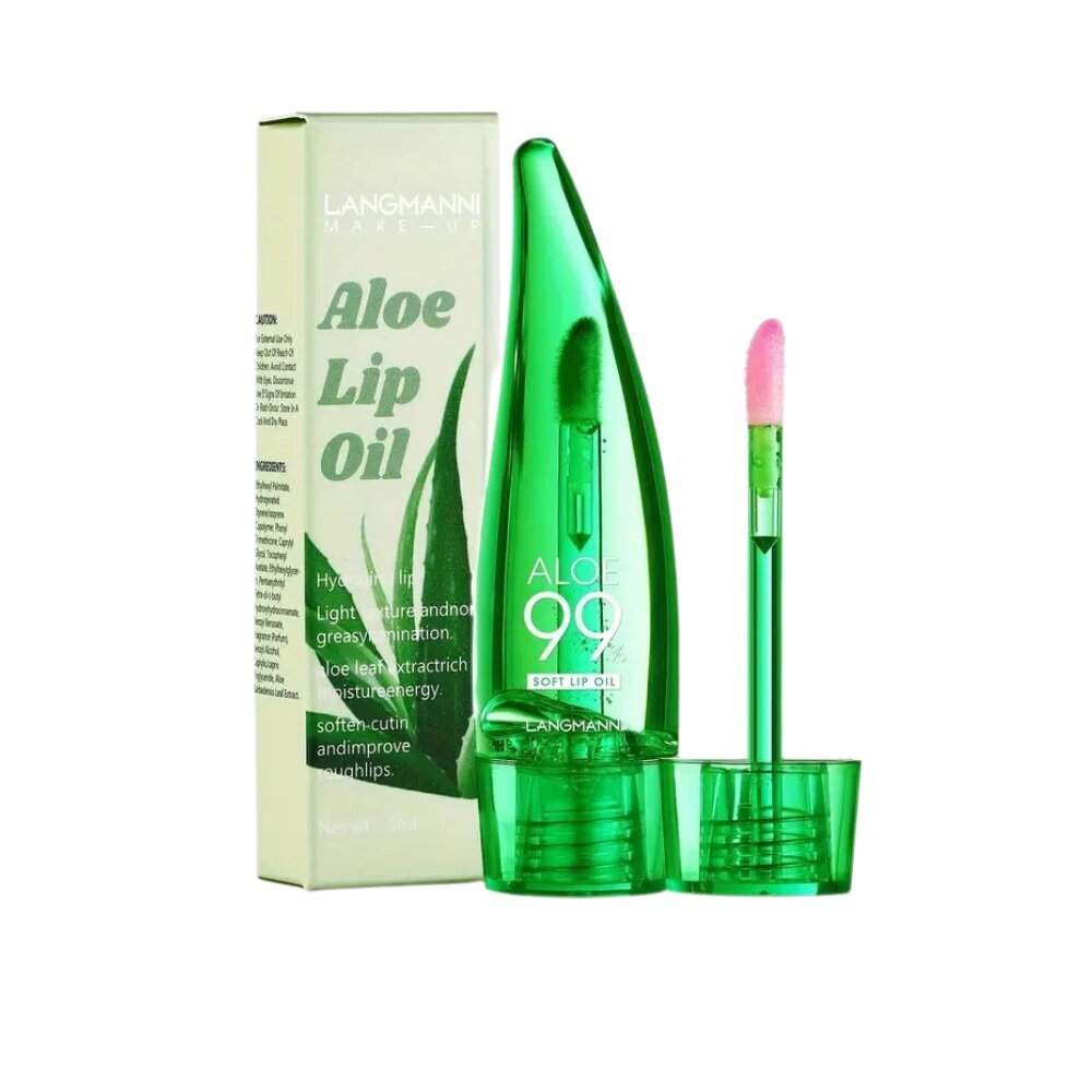 Lūpų blizgis Langmanni Aloe Lip Oil, 5 ml цена и информация | Lūpų dažai, blizgiai, balzamai, vazelinai | pigu.lt