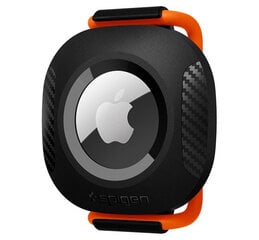 Spigen Pet Collar Clip-on Apple AirTag sekimo dėklas, juodas kaina ir informacija | Priedai telefonams | pigu.lt