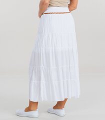 Женская юбка, белый цена и информация | Юбки | pigu.lt