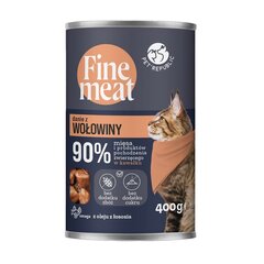 PetRepublic Fine Meat visų veislių suaugusioms katėms su jautiena, 400 g kaina ir informacija | PetRepublic Gyvūnų prekės | pigu.lt