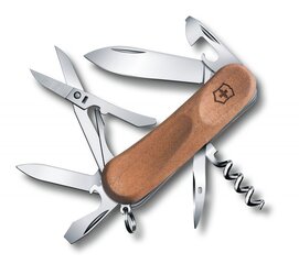 Kišeninis peilis Victorinox Delemont EvoWood 14 2.3901.63 kaina ir informacija | Turistiniai peiliai, daugiafunkciniai įrankiai | pigu.lt