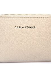 Carla Ferreri SS24 CF 1840 BEIGE кожаная сумка цена и информация | Женские кошельки, держатели для карточек | pigu.lt
