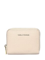 Carla Ferreri SS24 CF 1840 BEIGE кожаная сумка цена и информация | Женские кошельки, держатели для карточек | pigu.lt