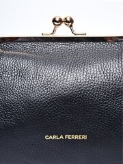 Carla Ferreri SS24 CF 1822T NERO кожаная сумка цена и информация | Женские сумки | pigu.lt