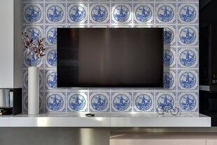 Minkšta sienos plokštė Decormat Azulejos stiliaus vėjo malūnas, 100x50 cm, įvairių spalvų kaina ir informacija | Minkštos sienų plokštės | pigu.lt