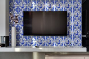 Minkšta sienos plokštė Decormat Azulejos valtis, 100x50 cm, įvairių spalvų цена и информация | Мягкие стеновые панели | pigu.lt