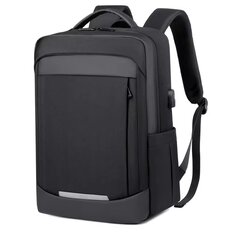 Водонепроницаемый рюкзак для ноутбука 17 дюймов, черный цена и информация | Рюкзаки, сумки, чехлы для компьютеров | pigu.lt