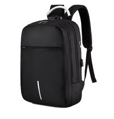 Водонепроницаемый рюкзак для ноутбука 15,6 дюймов, черный цена и информация | Рюкзаки, сумки, чехлы для компьютеров | pigu.lt