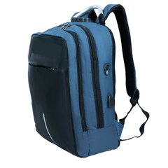 Водонепроницаемый рюкзак для ноутбука 15,6 дюймов, синий цена и информация | Рюкзаки, сумки, чехлы для компьютеров | pigu.lt