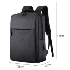 Водонепроницаемый рюкзак для ноутбука 16 дюймов, черный цена и информация | Рюкзаки, сумки, чехлы для компьютеров | pigu.lt