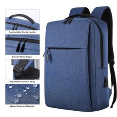 Водонепроницаемый рюкзак для ноутбука 16 дюймов, синий цена и информация | Рюкзаки, сумки, чехлы для компьютеров | pigu.lt