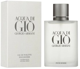Tualetinis vanduo Giorgio Armani Acqua Di Gio Pour Homme EDT vyrams, 100 ml цена и информация | Мужские духи | pigu.lt