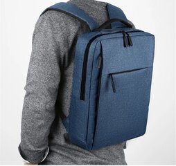 Городской рюкзак для ноутбука, синий цена и информация | Рюкзаки, сумки, чехлы для компьютеров | pigu.lt