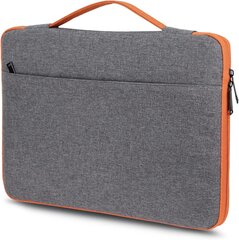Чехол для ноутбука 15,6 дюйма, серый цена и информация | Рюкзаки, сумки, чехлы для компьютеров | pigu.lt