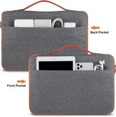 Чехол для ноутбука 14 дюймов, серый цена и информация | Рюкзаки, сумки, чехлы для компьютеров | pigu.lt