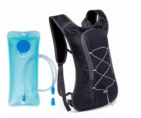 Спортивный водонепроницаемый рюкзак для гидратации, 2 л, черный цена и информация | Велорюкзаки | pigu.lt